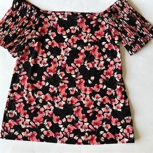 White House Black Market Cherry Blossom Shirt